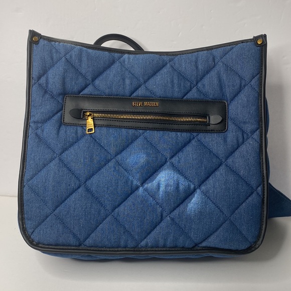 Steve Madden Bclair Quilted Denim Tote Bag Set - Picture 8 of 16